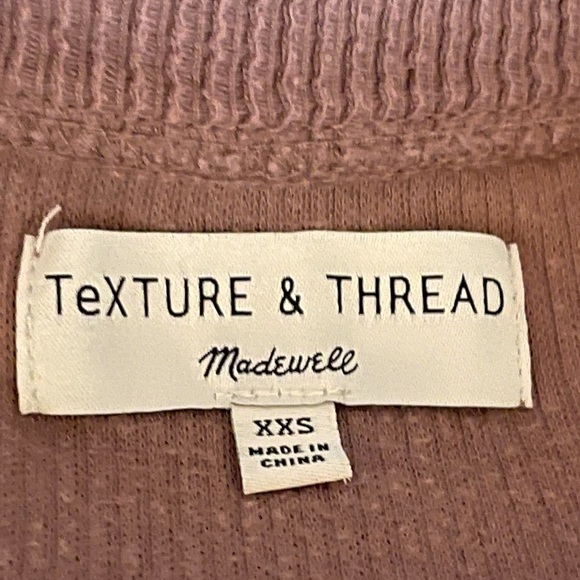 Madewell XXS Texture & Thread Front Knot Jacquard - Picture 4 of 8
